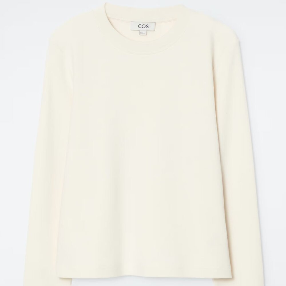 COS Clean Cut Regular Long-sleeved T-shirt
